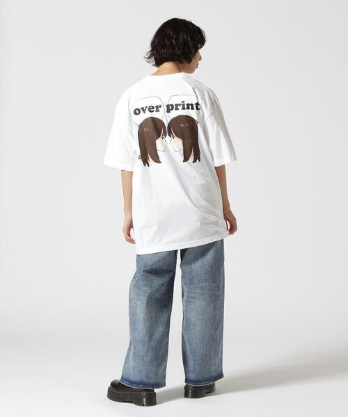 over print(オーバープリント)の「overprint/オーバープリント/each other Tee (dark brown)(Tシャツ/カットソー・レディース・ブラック/ホワイト・XL/M/L/S)」の6枚目の写真