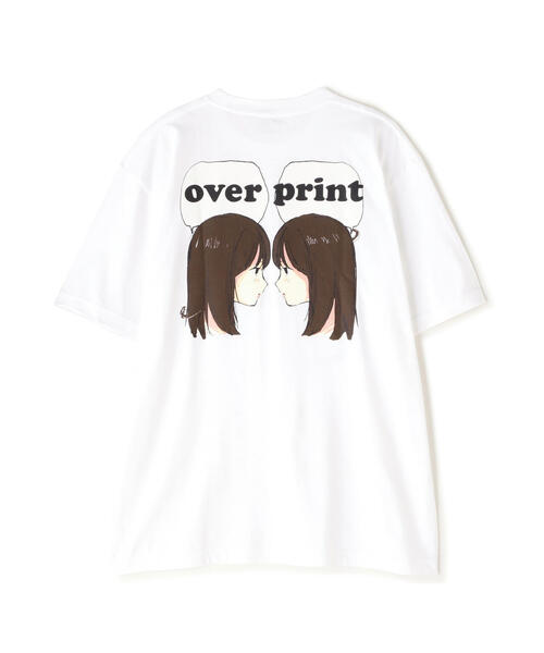 over print(オーバープリント)の「overprint/オーバープリント/each other Tee (dark brown)(Tシャツ/カットソー・レディース・ブラック/ホワイト・XL/M/L/S)」の2枚目の写真