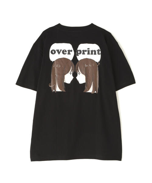 over print(オーバープリント)の「overprint/オーバープリント/each other Tee (dark brown)(Tシャツ/カットソー・レディース・ブラック/ホワイト・XL/M/L/S)」の1枚目の写真
