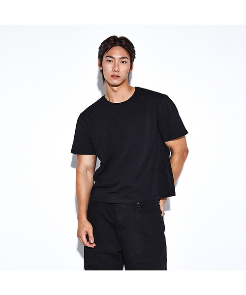 RVD(アールブイディー)の「クロップレギュラーフィット半袖Tシャツ(ブラック)(Tシャツ/カットソー・メンズ・その他・LARGE/X-LARGE/2XL)」の1枚目の写真
