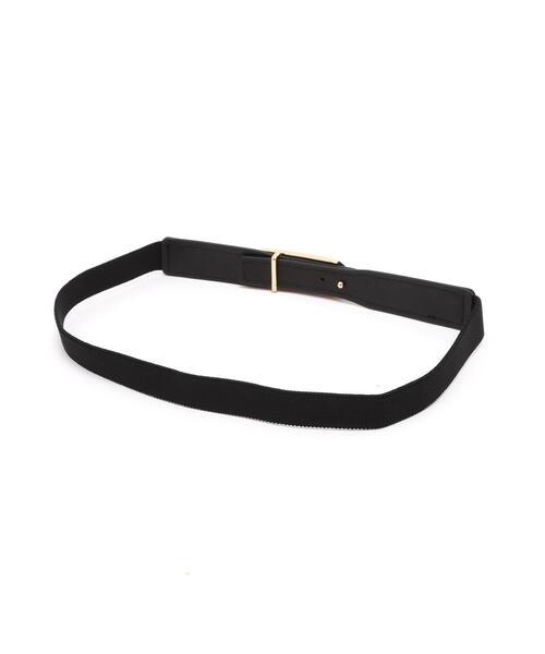 FREE'S MART（フリーズマート）の「Ｕバックル細ゴムベルト（ベルト・レディース・ブラック/ブラウン・ﾌﾘ-）」の5枚目の写真