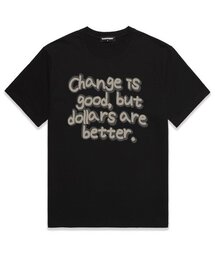 CHANGE IS GOOD オーバーサイズ 半袖Tシャツ (VS0066)ブラック