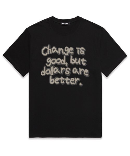 VANNWORKS(バンワークス)の「CHANGE IS GOOD オーバーサイズ 半袖Tシャツ (VS0066)ブラック(Tシャツ/カットソー・レディース・その他・MEDIUM/SMALL/X-LARGE/XX-LARGE/LARGE)」の1枚目の写真