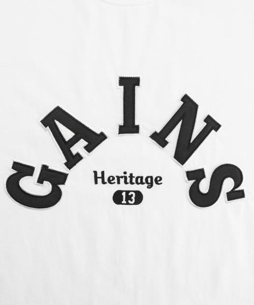 GAINSBORO(ゲインズボロ)の「エンバーダリー ヘリテージ Tシャツ_ホワイト(Tシャツ/カットソー・メンズ・その他・SMALL/LARGE/MEDIUM)」の5枚目の写真
