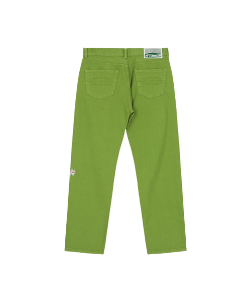 AFTERMATH(アフターマス)の「DENIM PANTS (GREEN)(その他パンツ・レディース・グリーン・LARGE/X-LARGE/MEDIUM)」の2枚目の写真