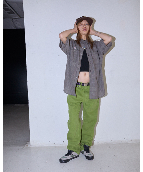 AFTERMATH(アフターマス)の「DENIM PANTS (GREEN)(その他パンツ・レディース・グリーン・LARGE/X-LARGE/MEDIUM)」の3枚目の写真