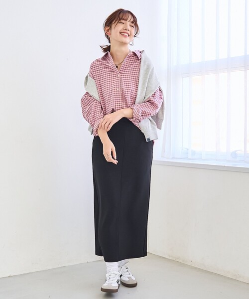 coen（コーエン）の「イージービューティーナロースカート（スカート・レディース・ブラック/ダークグレー/ライトグレー・S/L/M）」の14枚目の写真