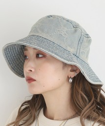 crossi（クロッシー）の「テディベア刺繍デニムバケットハット（ハット）」