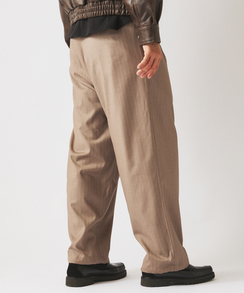 JOURNAL STANDARD relume（ジャーナルスタンダード　レリューム）の「ドビーストライプ オーバーパンツ（スラックス・メンズ・ブラック/ネイビー/モカ・MEDIUM/LARGE）」の10枚目の写真