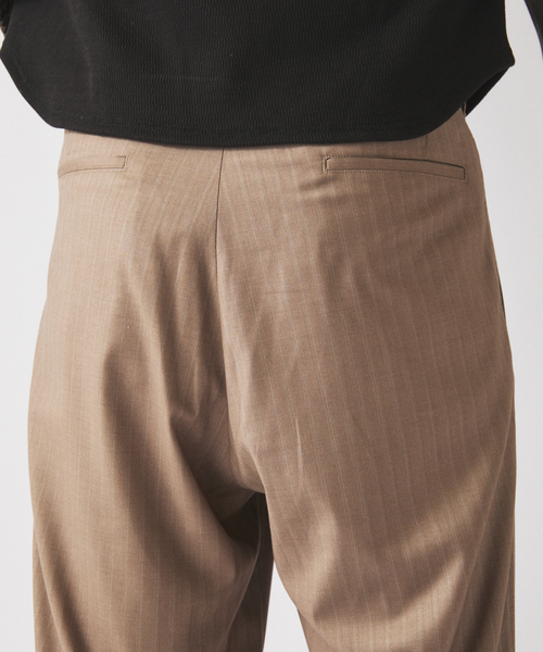 JOURNAL STANDARD relume（ジャーナルスタンダード　レリューム）の「ドビーストライプ オーバーパンツ（スラックス・メンズ・ブラック/ネイビー/モカ・MEDIUM/LARGE）」の11枚目の写真