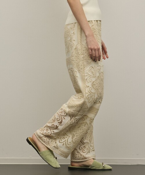 Diagram（ダイアグラム）の「パネル刺繍パンツ（その他パンツ・レディース・ブラック/キナリ・36）」の10枚目の写真