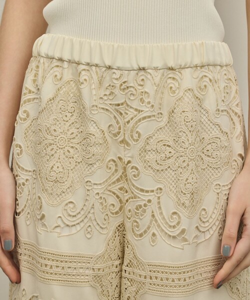 Diagram（ダイアグラム）の「パネル刺繍パンツ（その他パンツ・レディース・ブラック/キナリ・36）」の11枚目の写真