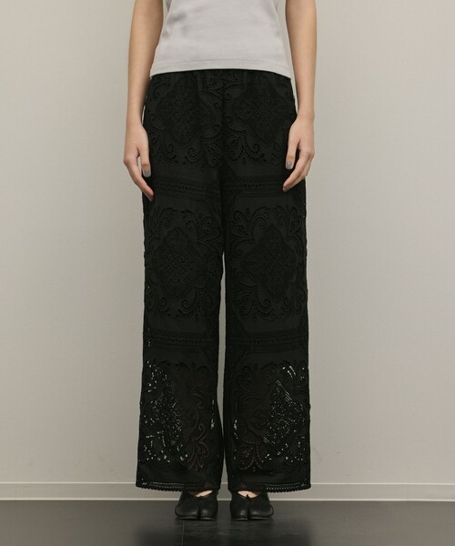 Diagram（ダイアグラム）の「パネル刺繍パンツ（その他パンツ・レディース・ブラック/キナリ・36）」の14枚目の写真