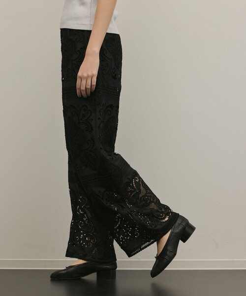 Diagram（ダイアグラム）の「パネル刺繍パンツ（その他パンツ・レディース・ブラック/キナリ・36）」の15枚目の写真
