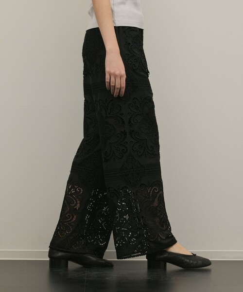 Diagram（ダイアグラム）の「パネル刺繍パンツ（その他パンツ・レディース・ブラック/キナリ・36）」の17枚目の写真