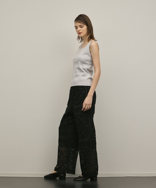 Diagram（ダイアグラム）の「パネル刺繍パンツ（その他パンツ・レディース・ブラック/キナリ・36）」の18枚目の写真