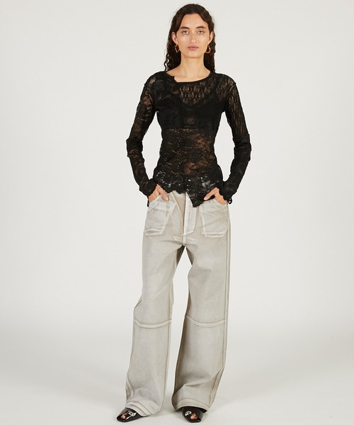 PRANK PROJECT(プランクプロジェクト)の「【2026Spring Pre-Order】ストレートデニムパンツ / Straight Denim Pants(デニムパンツ・レディース・ブルー/ブラック/ベージュ・36/38)」の19枚目の写真