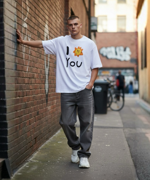 XHUA'T(スアト)の「アイソンユーTシャツ(Tシャツ/カットソー・メンズ・ブラック/ホワイト・1/2)」の3枚目の写真