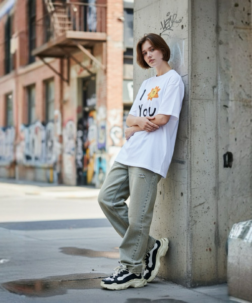 XHUA'T(スアト)の「アイソンユーTシャツ(Tシャツ/カットソー・メンズ・ブラック/ホワイト・1/2)」の5枚目の写真