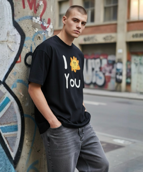 XHUA'T(スアト)の「アイソンユーTシャツ(Tシャツ/カットソー・メンズ・ブラック/ホワイト・1/2)」の11枚目の写真