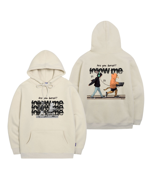 OHP（ワンハンドレッドパーセント）の「OHPxHARMONIA パロミ 裏起毛フードパーカー6（パーカー・メンズ・ブラック/Beige/ダークグレー・4XL/3XL/M(95)/L/2XL/XL）」の8枚目の写真