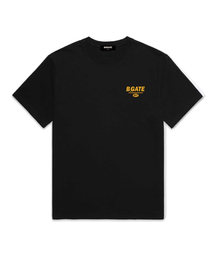 BARIGATE（バリゲート）の「B-GATE Small Logo Overfit Short Sleeve T-Shirt (BS023) Black/Yellow（Tシャツ/カットソー）」