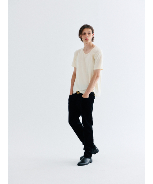 GOZER（ゴーザー）の「UNDER HALF T-SHIRT_CREAM（Tシャツ/カットソー・メンズ・アイボリー・SMALL/MEDIUM/LARGE/X-LARGE）」の4枚目の写真
