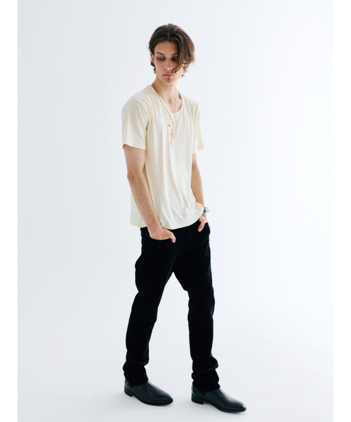 GOZER（ゴーザー）の「UNDER HALF T-SHIRT_CREAM（Tシャツ/カットソー・メンズ・アイボリー・SMALL/MEDIUM/LARGE/X-LARGE）」の5枚目の写真