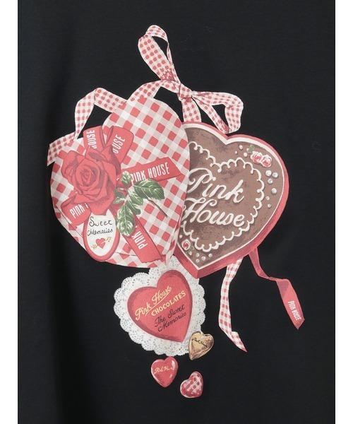 PINK HOUSE（ピンクハウス）の「スウィートメモリープリントカットソー（Tシャツ/カットソー・レディース・キナリ/チョコ/ブラック/レッド/グリーン・MEDIUM/LARGE）」の12枚目の写真