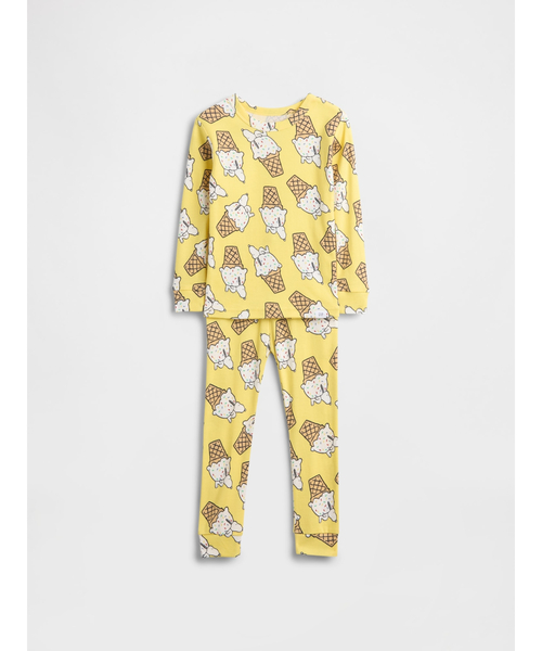 GAP(ギャップ)の「スヌーピー オーガニック ブラッシュドコットン パジャマセット (幼児・ベビー)(ルームウェア/パジャマ・キッズ・アイボリー/イエロー・80cm/90cm/95cm/100cm/105cm/110cm)」の2枚目の写真