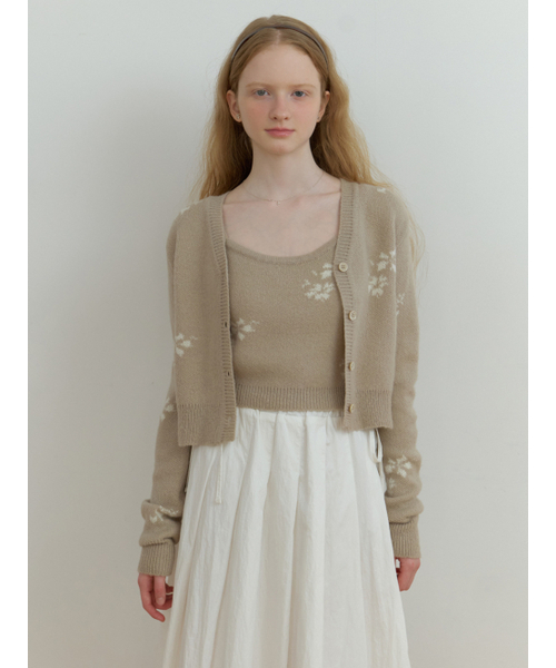 RE_L(リエル)の「Mae flower cardigan (beige)(カーディガン/ボレロ・レディース・その他・FREE)」の5枚目の写真
