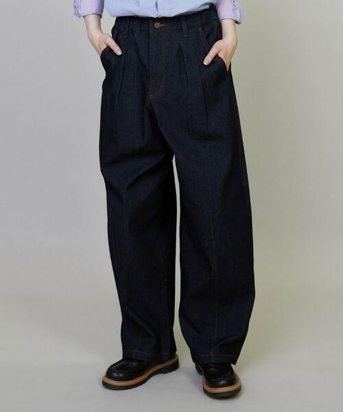 FRAPBOIS（フラボア）の「モーメントデニム デニムパンツ（その他パンツ・レディース・ネイビー/サックスブルー・0/1/2/3）」の2枚目の写真