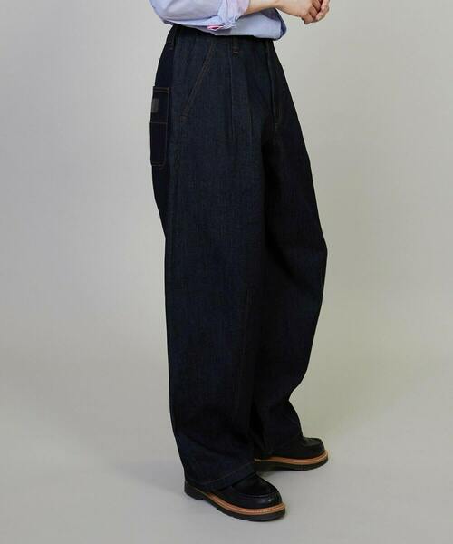 FRAPBOIS（フラボア）の「モーメントデニム デニムパンツ（その他パンツ・レディース・ネイビー/サックスブルー・0/1/2/3）」の5枚目の写真