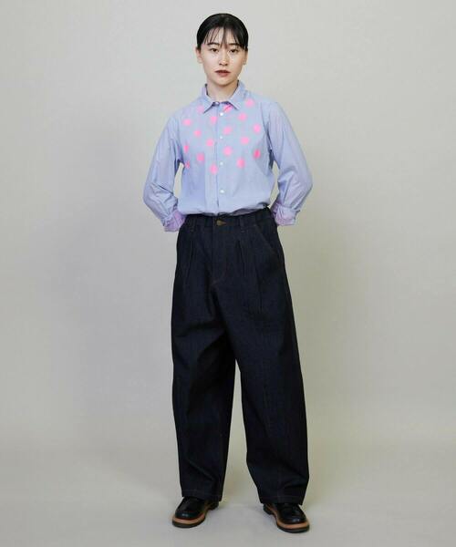 FRAPBOIS（フラボア）の「モーメントデニム デニムパンツ（その他パンツ・レディース・ネイビー/サックスブルー・0/1/2/3）」の14枚目の写真