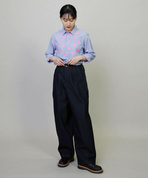 FRAPBOIS（フラボア）の「モーメントデニム デニムパンツ（その他パンツ・レディース・ネイビー/サックスブルー・0/1/2/3）」の15枚目の写真