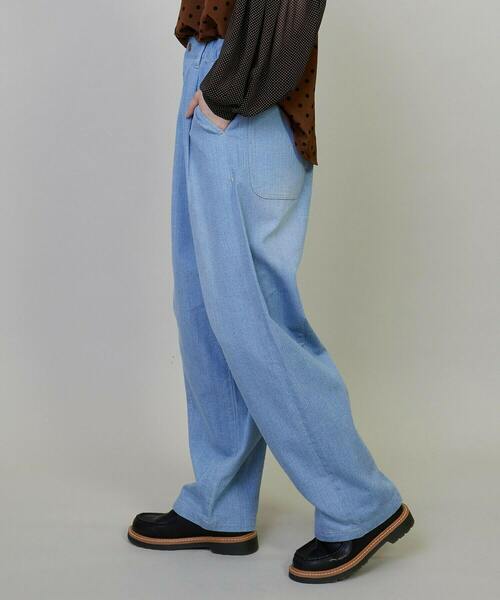 FRAPBOIS（フラボア）の「モーメントデニム デニムパンツ（その他パンツ・レディース・ネイビー/サックスブルー・0/1/2/3）」の22枚目の写真