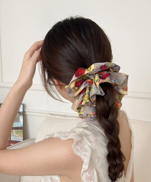 Port(ポート)の「【 Port / ポート 】 フラワーアート シュシュ_(シュシュ・レディース・その他/その他1/その他2・FREE)」の1枚目の写真