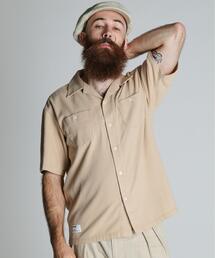 schott（ショット）の「Schott ショット HV PLAIN WORK SHIRT ヘンプビスコース プレーン ワークシャツ（シャツ/ブラウス）」