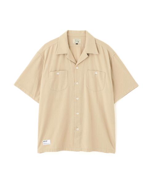 schott（ショット）の「Schott/ショット/HV PLAIN WORK SHIRT/ヘンプビスコース プレーン ワークシャツ（シャツ/ブラウス・メンズ・ベージュ/イエロー/ブラック・M/L/XL/2XL）」の8枚目の写真