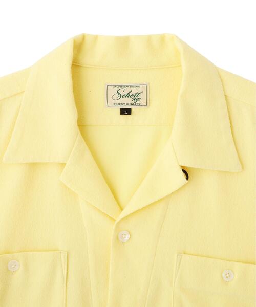 schott（ショット）の「Schott/ショット/HV PLAIN WORK SHIRT/ヘンプビスコース プレーン ワークシャツ（シャツ/ブラウス・メンズ・ベージュ/イエロー/ブラック・M/L/XL/2XL）」の16枚目の写真
