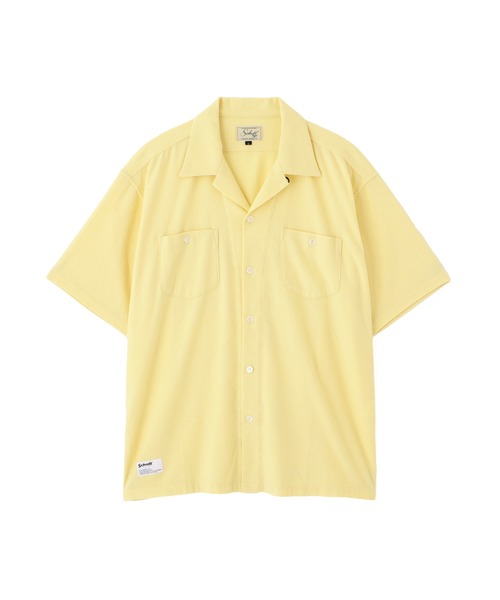schott（ショット）の「Schott/ショット/HV PLAIN WORK SHIRT/ヘンプビスコース プレーン ワークシャツ（シャツ/ブラウス・メンズ・ベージュ/イエロー/ブラック・M/L/XL/2XL）」の13枚目の写真