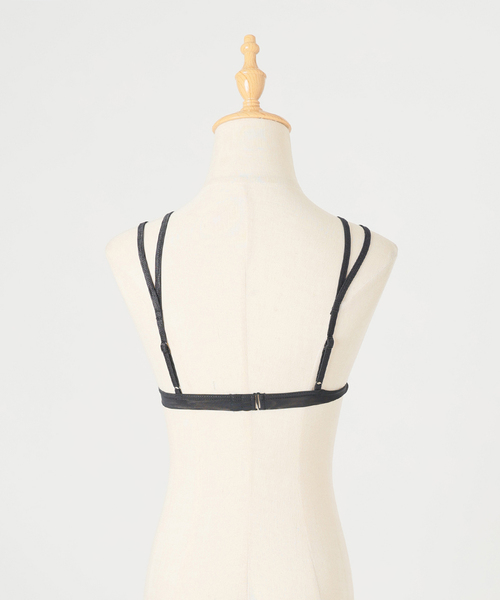 AROMATIQUE(アロマティック)の「AROMATIQUE アロマティック シルクトライアングルブラ R147AR(ブラジャー・レディース・ブラック・LARGE/MEDIUM)」の5枚目の写真