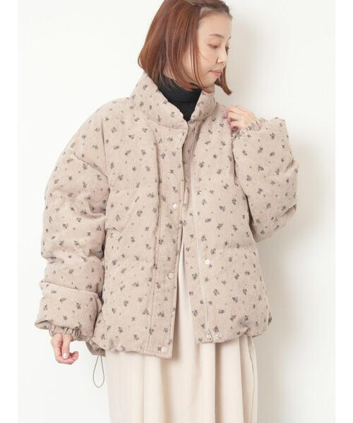 Samansa Mos2（サマンサ モスモス）の「柄アソートコーディロイブルゾン（ブルゾン・レディース・オフホワイト/ミント/ネイビー/ベージュ・F）」の16枚目の写真