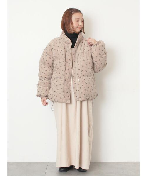 Samansa Mos2（サマンサ モスモス）の「柄アソートコーディロイブルゾン（ブルゾン・レディース・オフホワイト/ミント/ネイビー/ベージュ・F）」の19枚目の写真