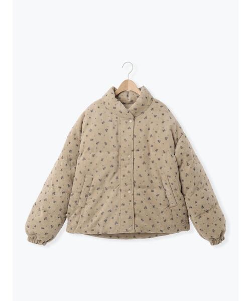 サマンサモスモス 柄アソートコーディロイブルゾン　ベージュ セール】柄アソートコーディロイブルゾン（ブルゾン）｜Samansa Mos2