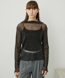 uyu.（ウユ）の「ラメシアーメローカットソー（Tシャツ/カットソー）」