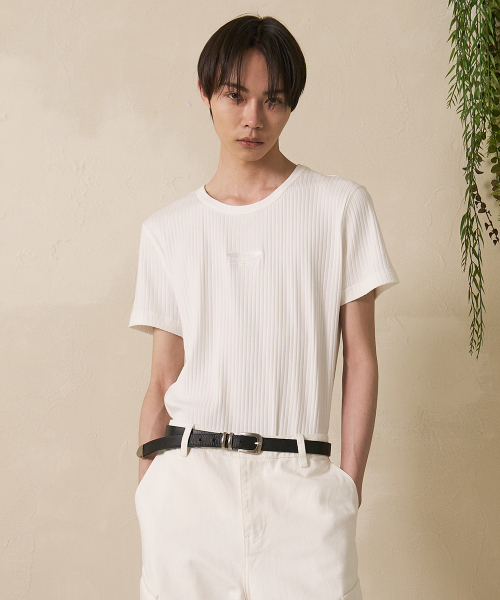 FDR(エフディーアール)の「Sulfar Washing rib Muscle short sleeve White(Tシャツ/カットソー・レディース・その他・S/M/L)」の3枚目の写真