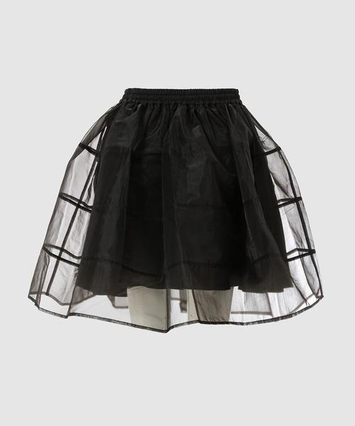 CECILIE BAHNSEN(セシリー バンセン)の「PANELED SKIRT WITH ELASTIC WAISTBAND(スカート・レディース・ブラック・8/6)」の4枚目の写真