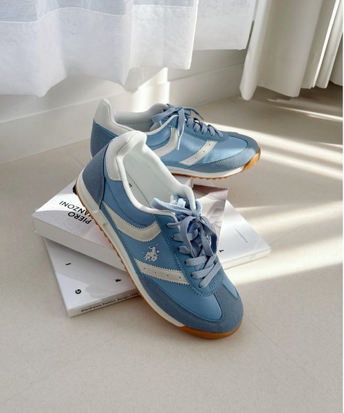 U.S. POLO ASSN.(ユーエスポロアッスン)の「【U.S. POLO ASSN.】クラシック ローカット 配色 レトロ風 スニーカー(スニーカー・レディース・ブラック×ホワイト/ホワイト×ネイビー/ホワイト×ブルー/グリーン系その他・22.5/23/23.5/24/24.5)」の12枚目の写真