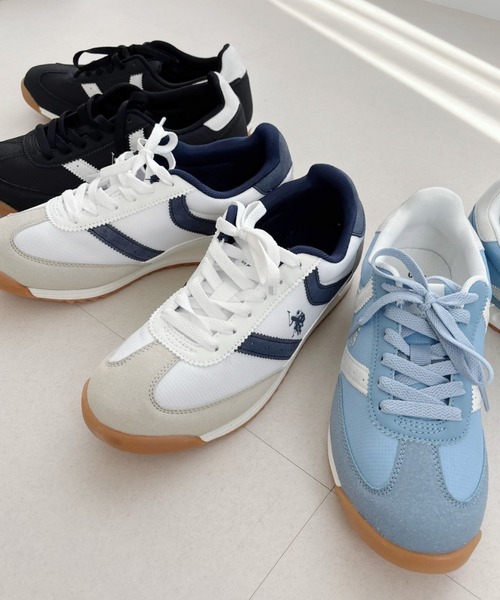 U.S. POLO ASSN.(ユーエスポロアッスン)の「【U.S. POLO ASSN.】クラシック ローカット 配色 レトロ風 スニーカー(スニーカー・レディース・ブラック×ホワイト/ホワイト×ネイビー/ホワイト×ブルー/グリーン系その他・22.5/23/23.5/24/24.5)」の13枚目の写真